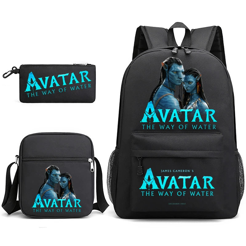 Avatar SchoolBag Backpack Shoulder Bag Book Pencil Bags 3pcs Set