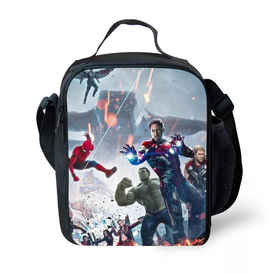 Avengers 4 Endgame Iron Man Infinity Gauntlet Lunch Box Bag Lunch Tote