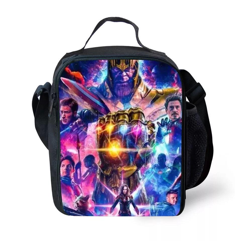 Avengers 4 Endgame Iron Man Infinity Gauntlet Lunch Box Bag Lunch Tote