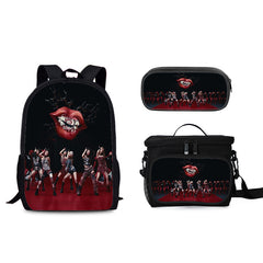 BABY MONSTER Schoolbag Backpack Lunch Tote Pencil Case 3pcs Set Gift for Kids Students