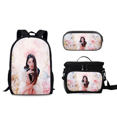 BABY MONSTER Schoolbag Backpack Lunch Bag Pencil Case 3pcs Set Gift for Kids Students