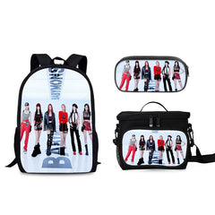 BABY MONSTER Schoolbag Backpack Lunch Bag Pencil Case 3pcs Set Gift for Kids Students