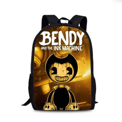 Bendy and Ink Machine Backpack School Sports Bag for Kids Boy Girl