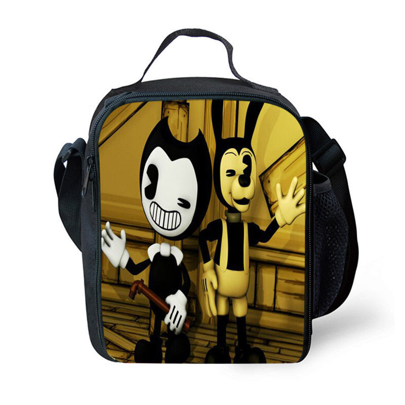 Bendy and Ink Machine  Lunch Box Bag Lunch Tote For Kids