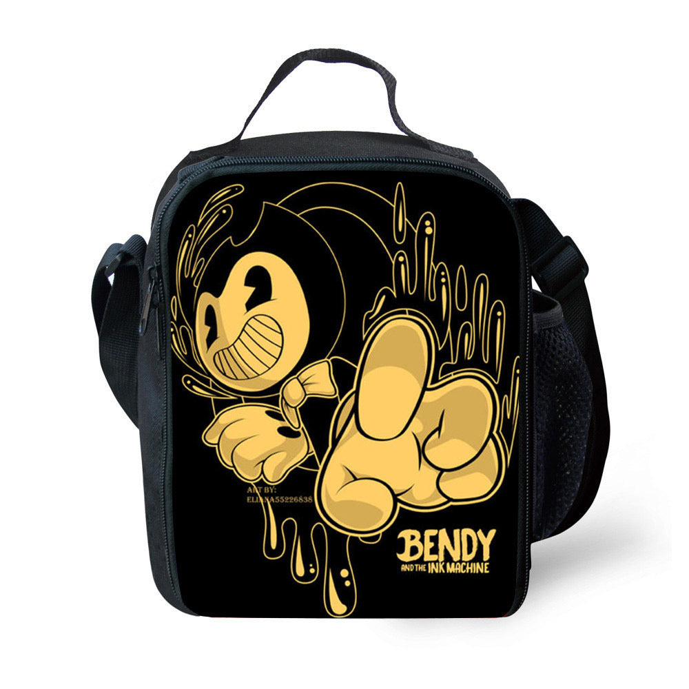 Bendy and Ink Machine  Lunch Box Bag Lunch Tote For Kids