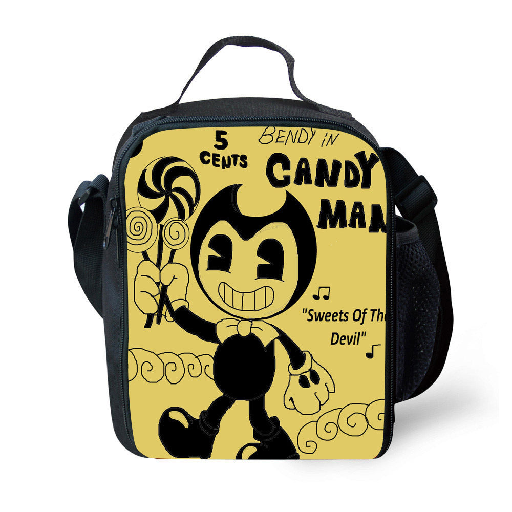 Bendy and Ink Machine  Lunch Box Bag Lunch Tote For Kids