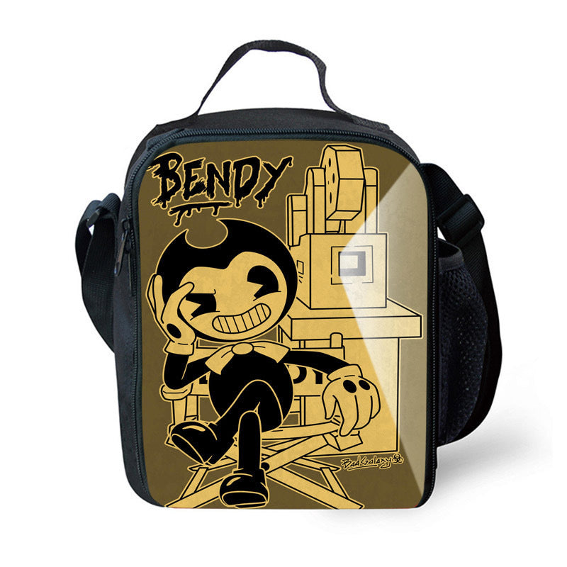 Bendy and Ink Machine  Lunch Box Bag Lunch Tote For Kids