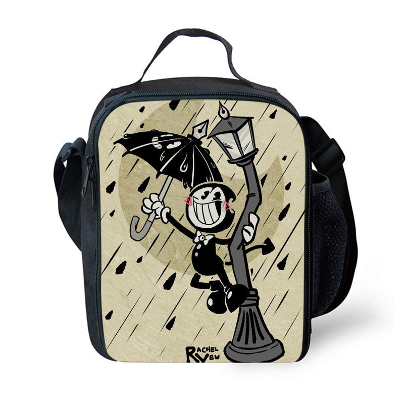 Bendy and Ink Machine  Lunch Box Bag Lunch Tote For Kids