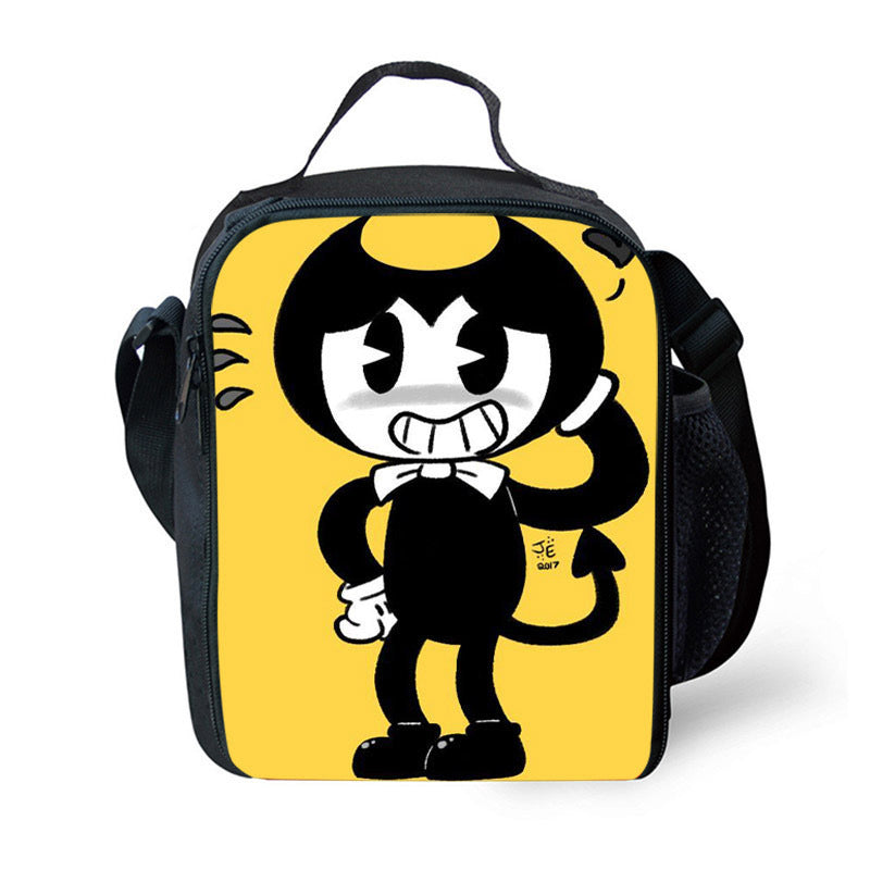 Bendy and Ink Machine  Lunch Box Bag Lunch Tote For Kids