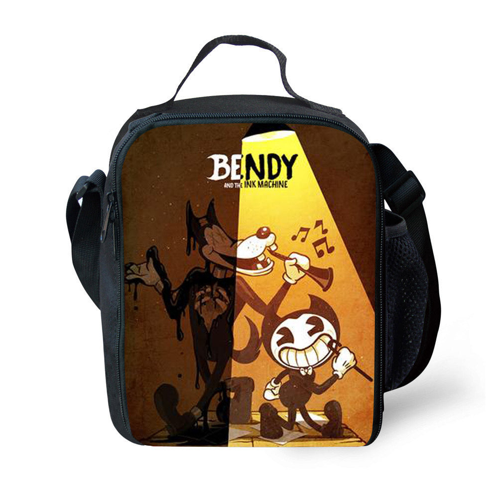 Bendy and Ink Machine  Lunch Box Bag Lunch Tote For Kids
