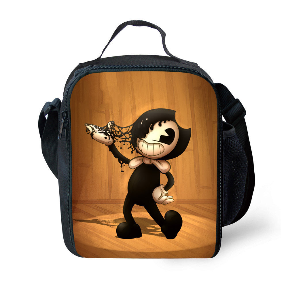 Bendy and Ink Machine  Lunch Box Bag Lunch Tote For Kids