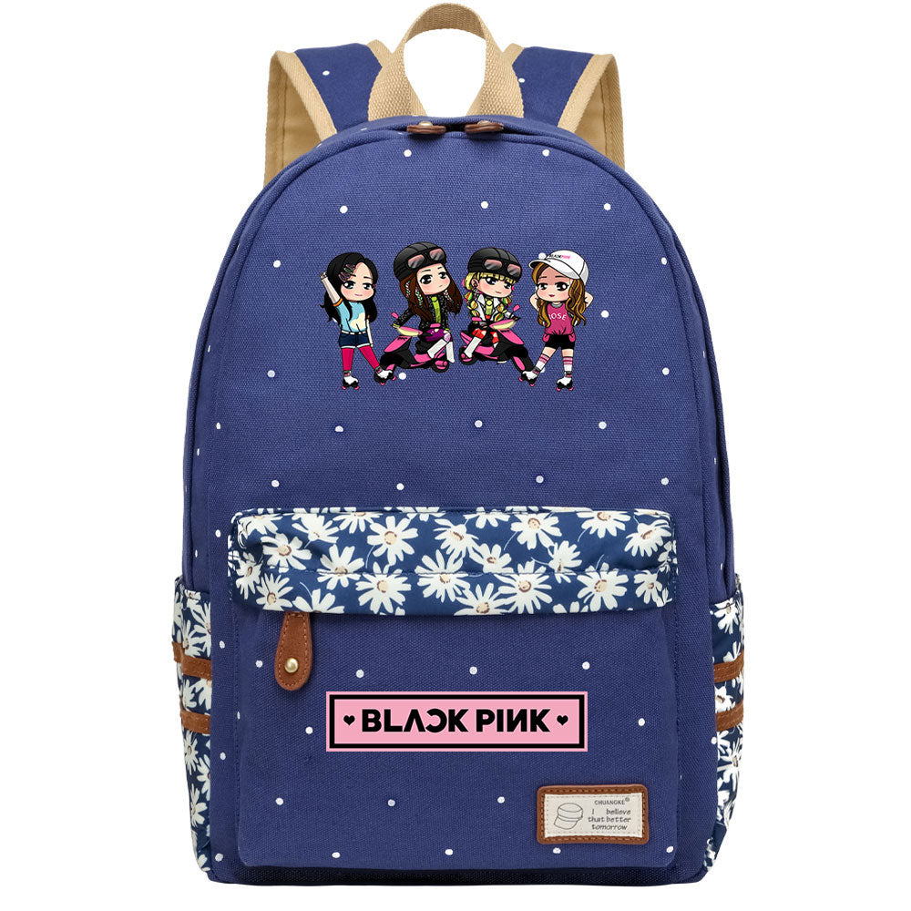 Blackpink Fashion Canvas Travel Backpack School Bag