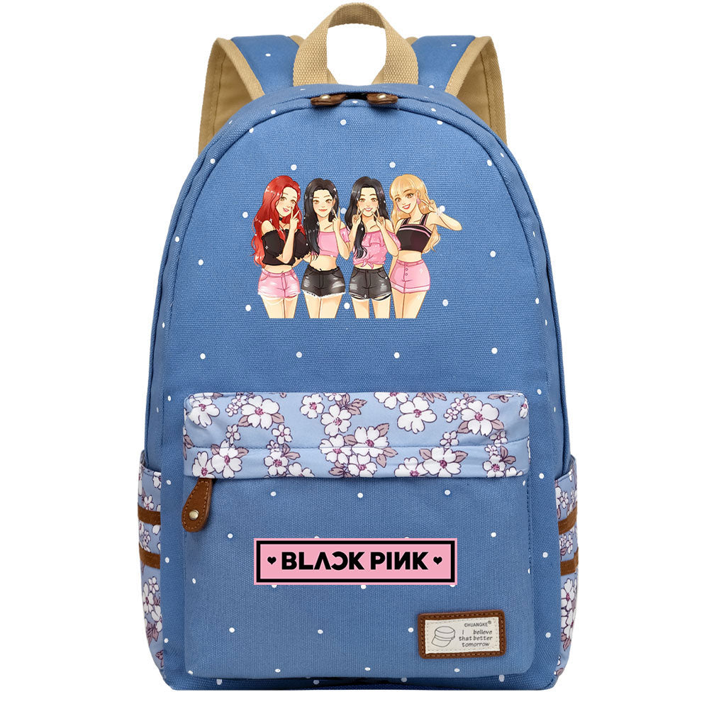 Blackpink Fashion Canvas Travel Backpack School Bag