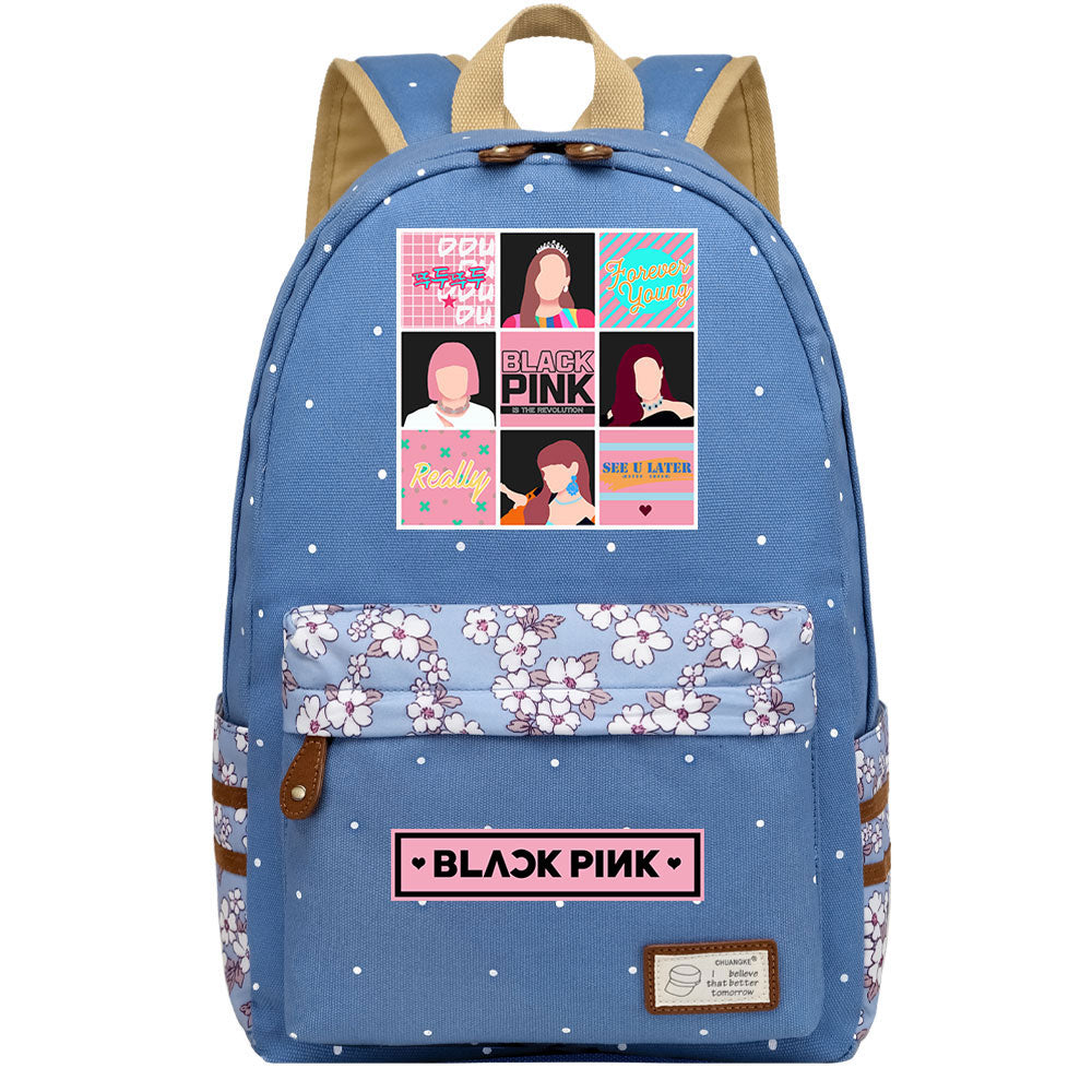 Blackpink Fashion Canvas Travel Backpack School Bag