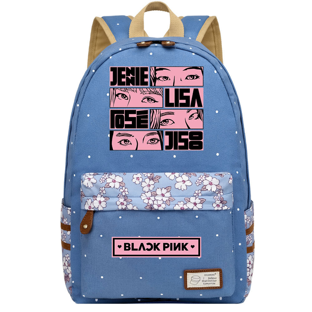 Blackpink Fashion Canvas Travel Backpack School Bag