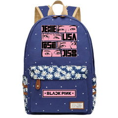 Blackpink Fashion Canvas Travel Backpack School Bag