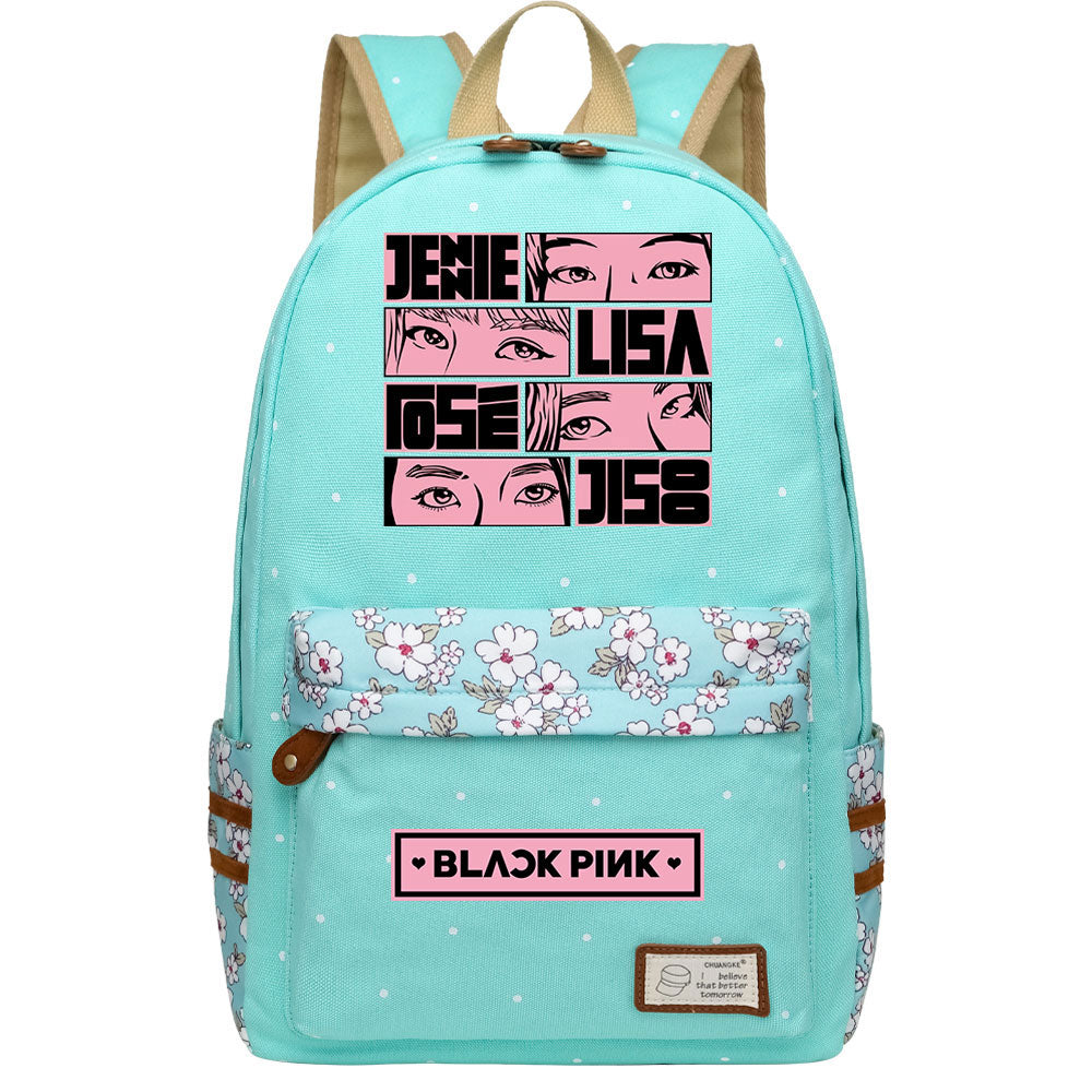 Blackpink Fashion Canvas Travel Backpack School Bag