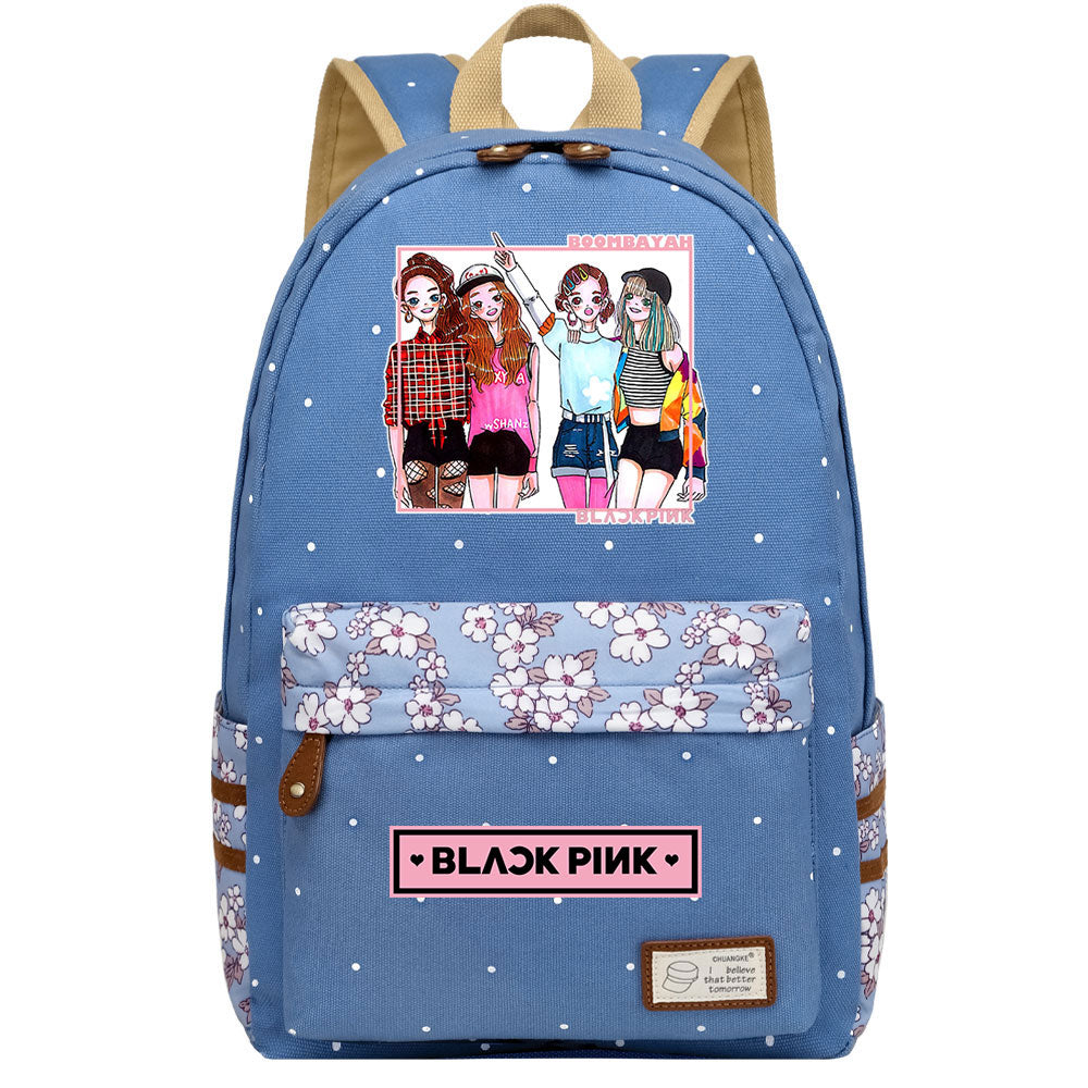Blackpink Fashion Canvas Travel Backpack School Bag