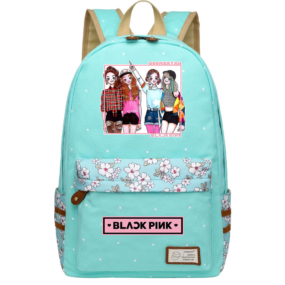Blackpink Fashion Canvas Travel Backpack School Bag