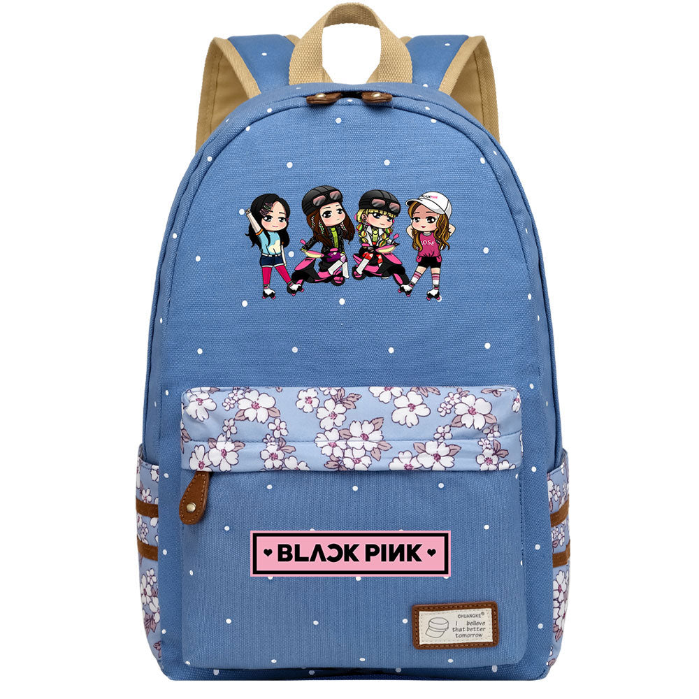 Blackpink Fashion Canvas Travel Backpack School Bag