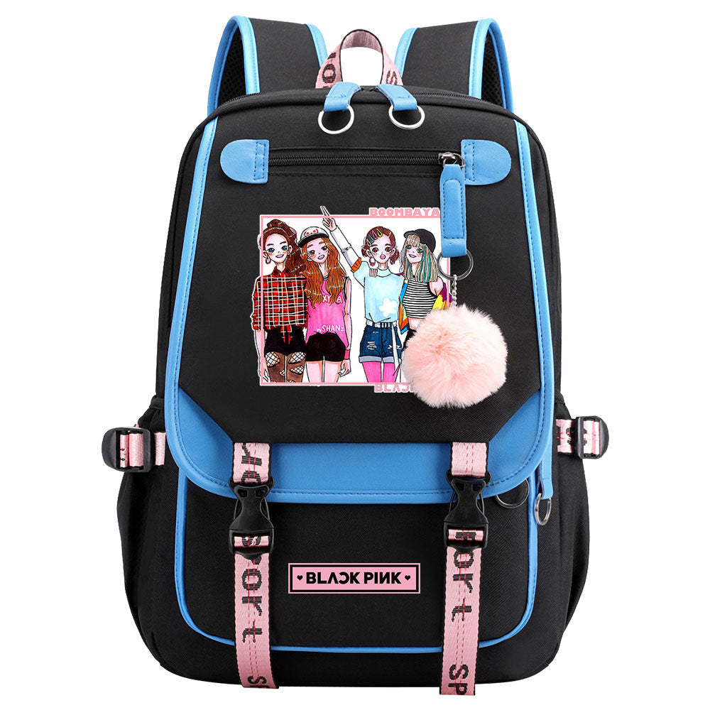 Blackpink Waterproof Backpack School Notebook Travel Bag