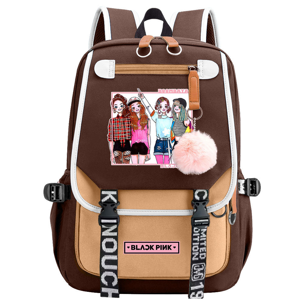 Blackpink Waterproof Backpack School Notebook Travel Bag
