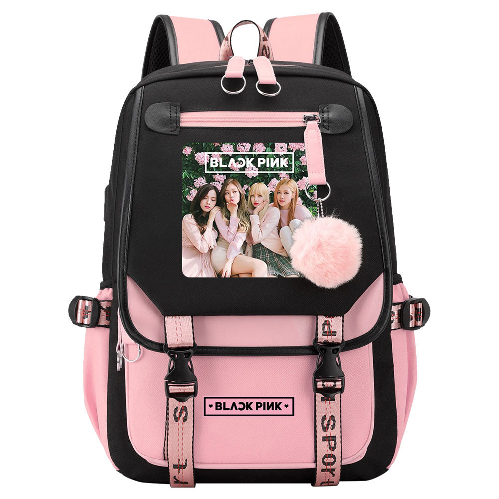 Blackpink Waterproof Backpack School Notebook Travel Bag