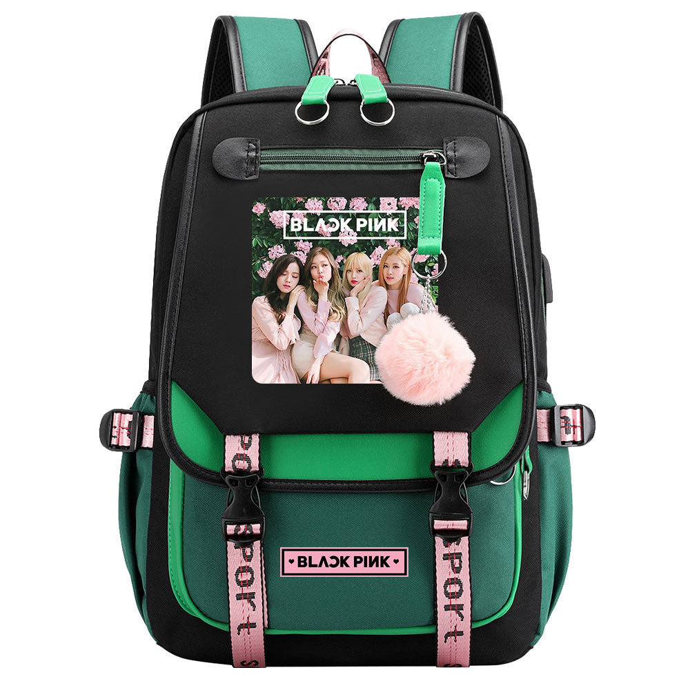 Blackpink Waterproof Backpack School Notebook Travel Bag