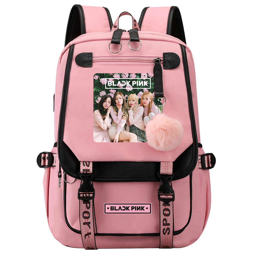 Blackpink Waterproof Backpack School Notebook Travel Bag