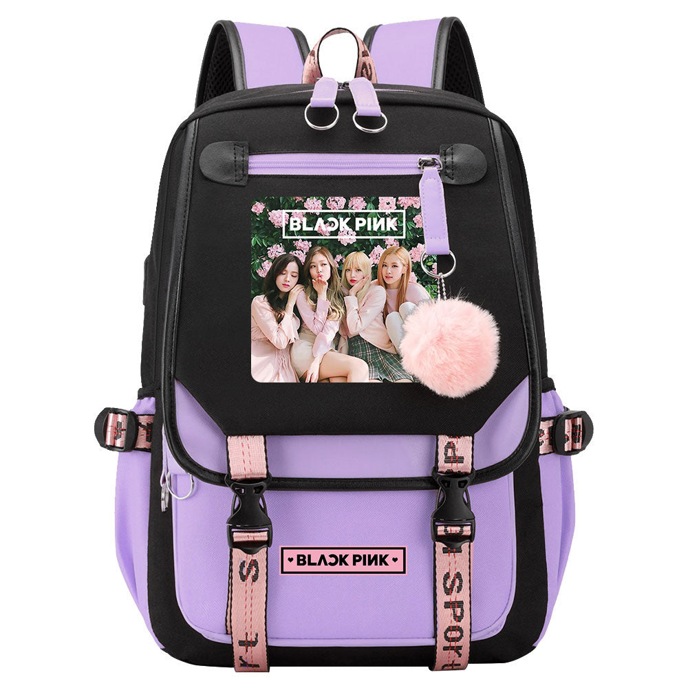 Blackpink Waterproof Backpack School Notebook Travel Bag