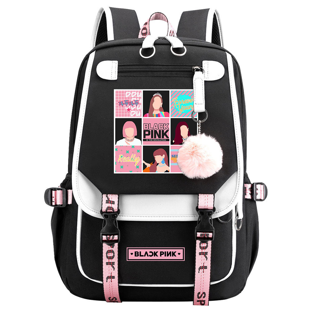 Blackpink Waterproof Backpack School Notebook Travel Bag