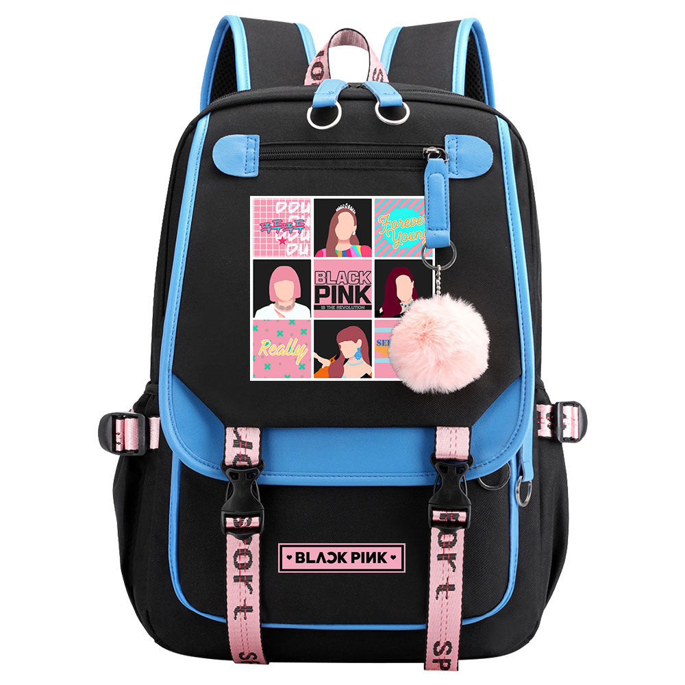 Blackpink Waterproof Backpack School Notebook Travel Bag