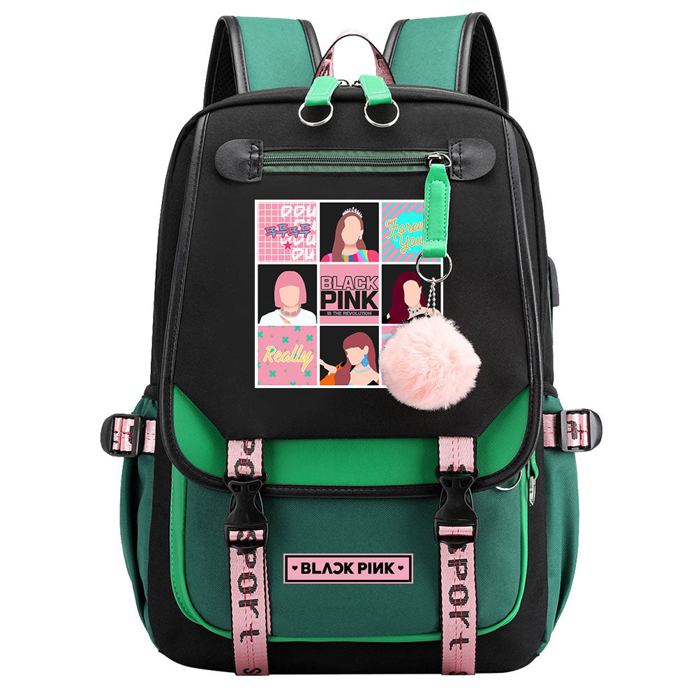 Blackpink Waterproof Backpack School Notebook Travel Bag