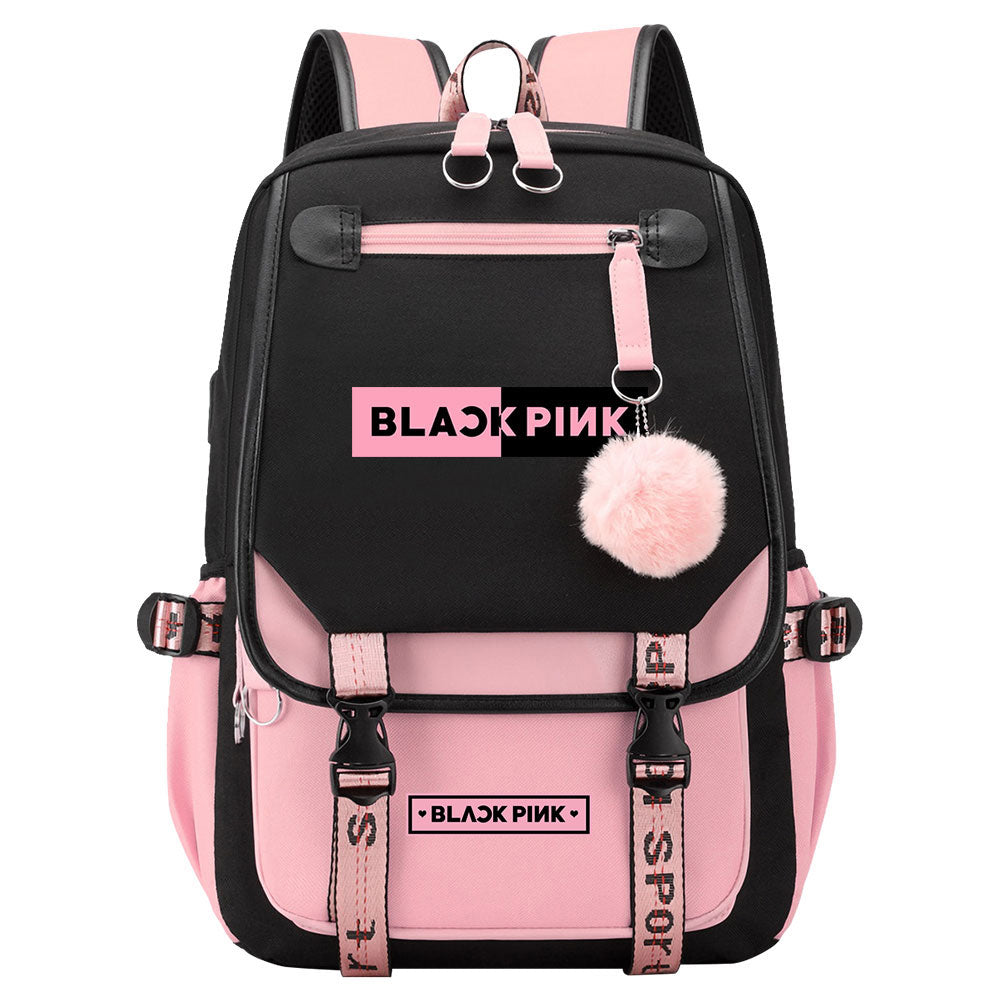 Blackpink Waterproof Backpack School Notebook Travel Bag
