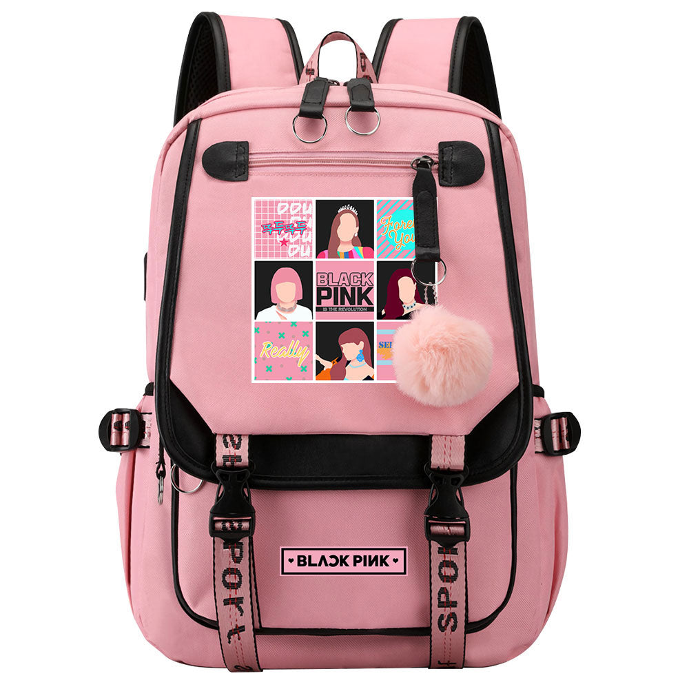 Blackpink Waterproof Backpack School Notebook Travel Bag