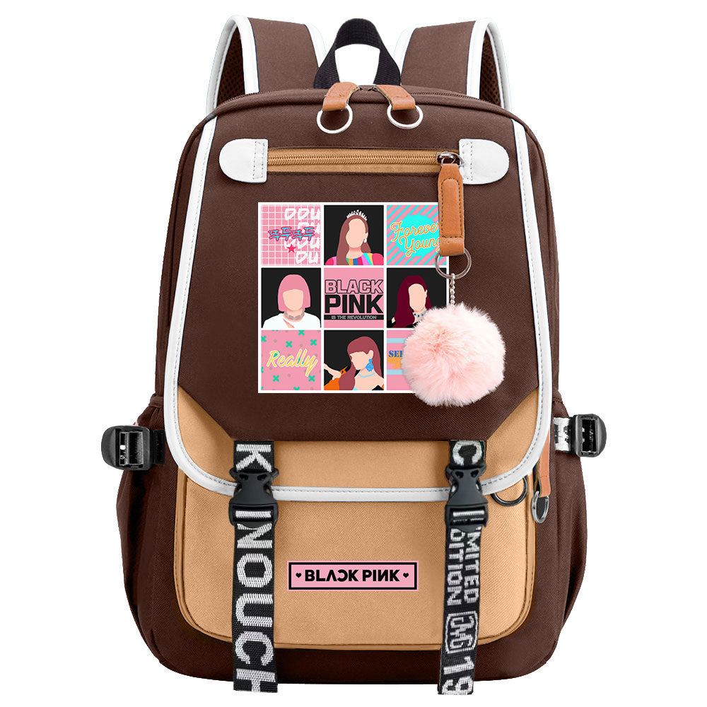 Blackpink Waterproof Backpack School Notebook Travel Bag