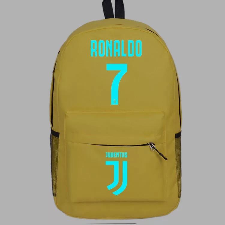 CR7 Football Cosplay Lumious Backpack School Book Bag Water Proof