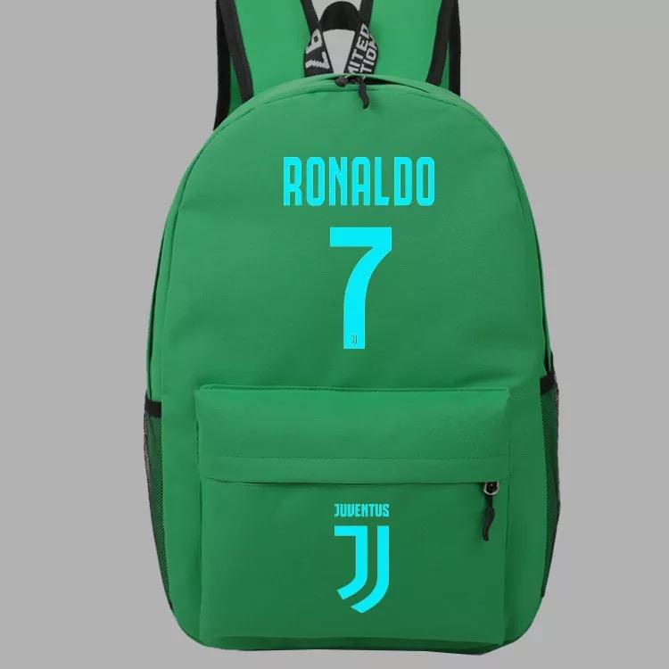 CR7 Football Cosplay Lumious Backpack School Book Bag Water Proof