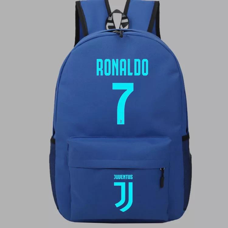 CR7 Football Cosplay Lumious Backpack School Book Bag Water Proof