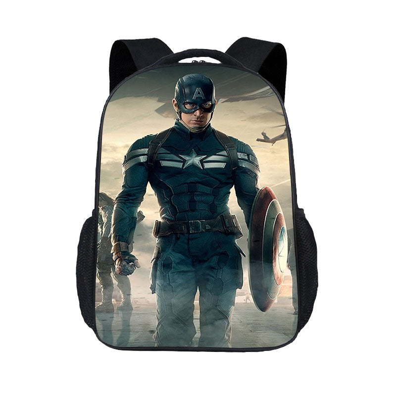 Captain America  Backpack School Sports Bag