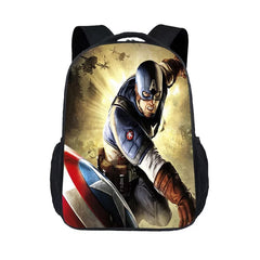 Captain America  Backpack School Sports Bag