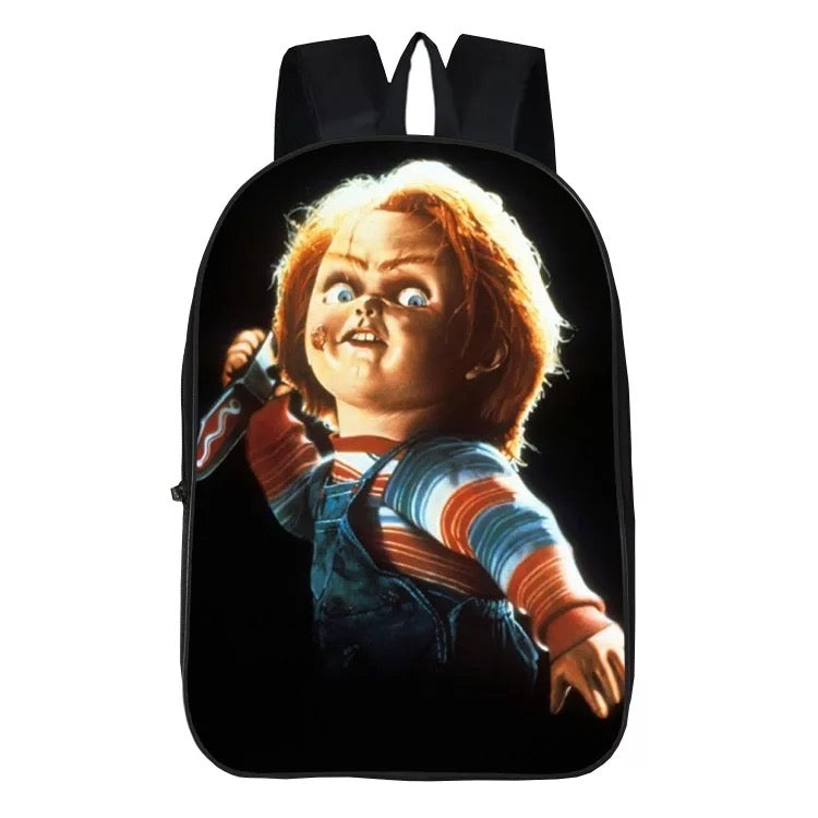 Child's Play Chucky Horror Movie Backpack School Sports Bag