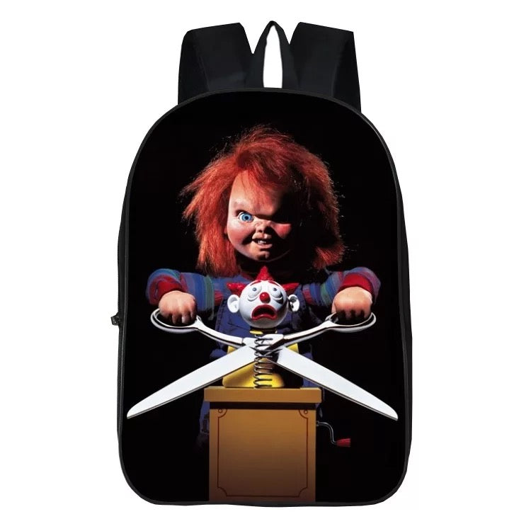 Child's Play Chucky Horror Movie Backpack School Sports Bag