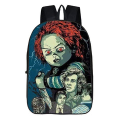 Child's Play Chucky Horror Movie Backpack School Sports Bag