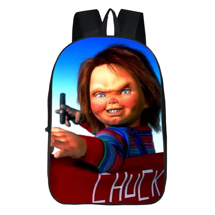 Child's Play Chucky Horror Movie Backpack School Sports Bag