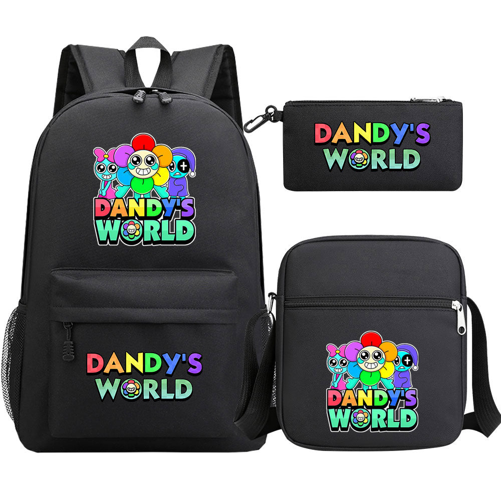 ‌Dandy's World SchoolBag Backpack Shoulder Bag Book Pencil Bags  3pcs Set