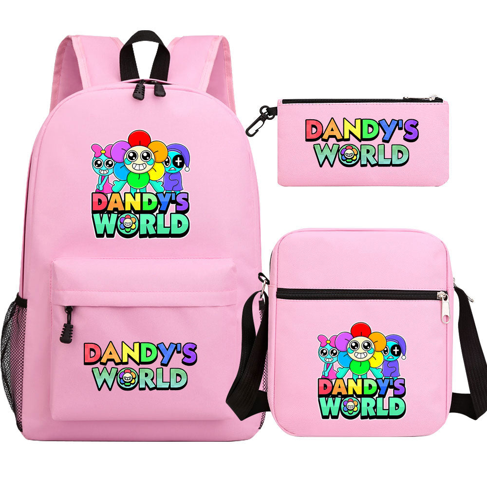 ‌Dandy's World SchoolBag Backpack Shoulder Bag Book Pencil Bags  3pcs Set
