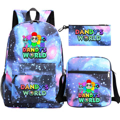 ‌Dandy's World SchoolBag Backpack Shoulder Bag Book Pencil Bags  3pcs Set