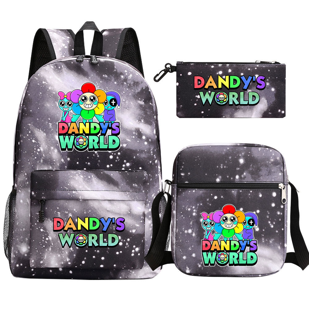 ‌Dandy's World SchoolBag Backpack Shoulder Bag Book Pencil Bags  3pcs Set