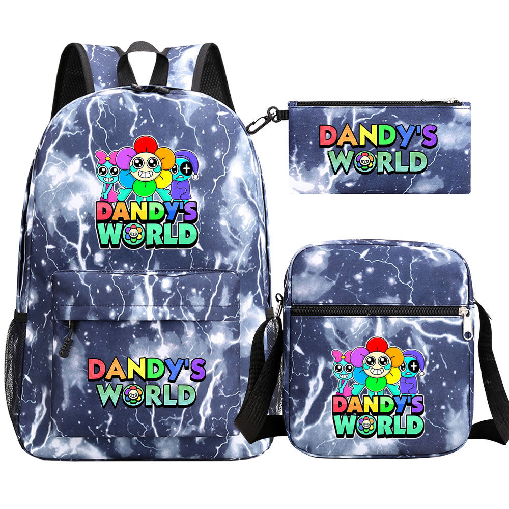 ‌Dandy's World SchoolBag Backpack Shoulder Bag Book Pencil Bags  3pcs Set